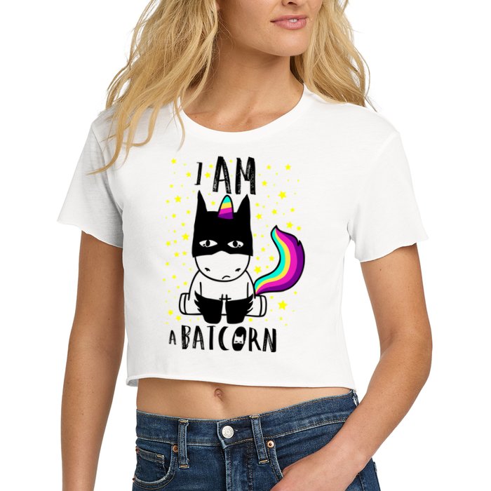 I Am A Batcorn (Unicorn Bat) Crop Top