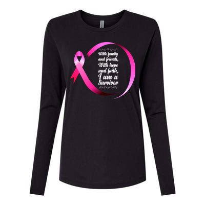 I Am A Breast Cancer Survivor Womens Cotton Relaxed Long Sleeve T-Shirt