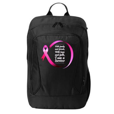 I Am A Breast Cancer Survivor City Backpack