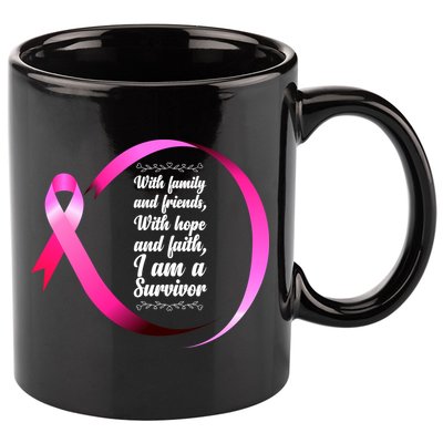 I Am A Breast Cancer Survivor 11oz C Handle Ceramic Mug