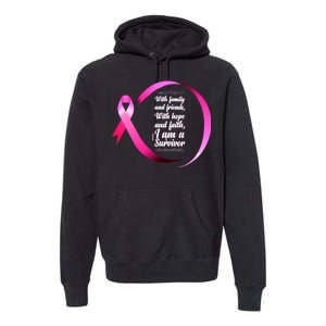 I Am A Breast Cancer Survivor Premium Hoodie