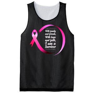 I Am A Breast Cancer Survivor Mesh Reversible Basketball Jersey Tank