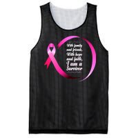 I Am A Breast Cancer Survivor Mesh Reversible Basketball Jersey Tank