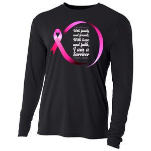 I Am A Breast Cancer Survivor Cooling Performance Long Sleeve Crew