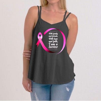 I Am A Breast Cancer Survivor Women's Strappy Tank