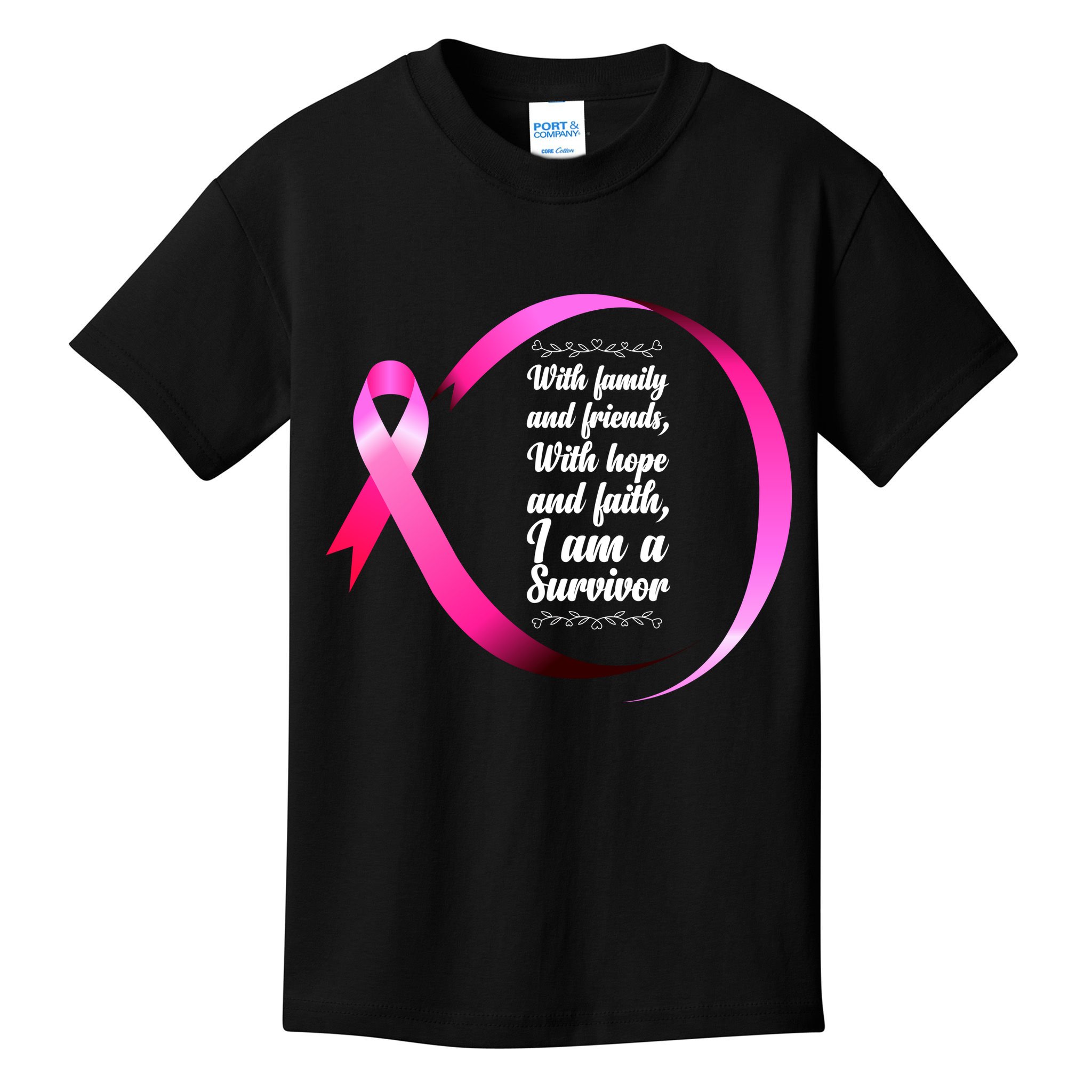 I Am A Breast Cancer Survivor Kids T-Shirt