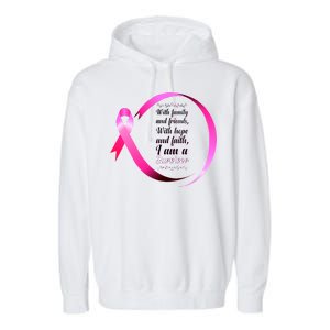 I Am A Breast Cancer Survivor Garment-Dyed Fleece Hoodie