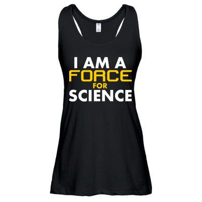 I Am A Force for Science Ladies Essential Flowy Tank