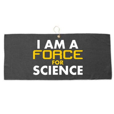 I Am A Force for Science Large Microfiber Waffle Golf Towel