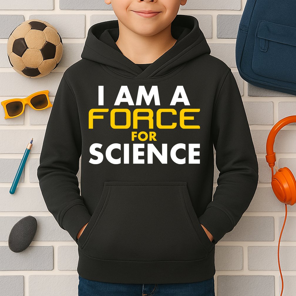 I Am A Force for Science Kids Hoodie