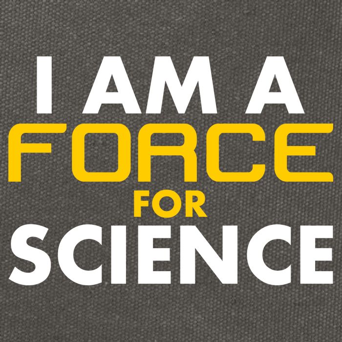 I Am A Force for Science Cotton Canvas Backpack