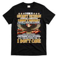 I Am A Grumpy Proud Veteran Funny T-Shirt
