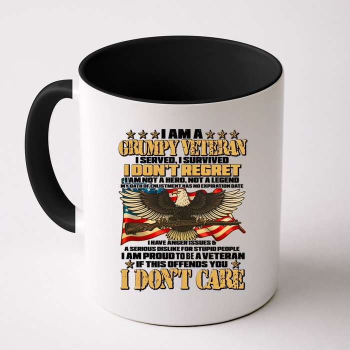 I Am A Grumpy Proud Veteran Funny Coffee Mug