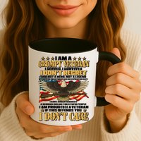 I Am A Grumpy Proud Veteran Funny Mug