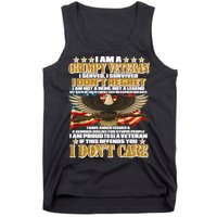 I Am A Grumpy Proud Veteran Funny Tank Top
