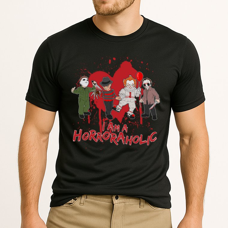 I Am A Horroraholic Funny Halloween Cooling Performance Crew T-Shirt