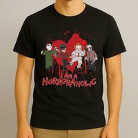 I Am A Horroraholic Funny Halloween T-Shirt