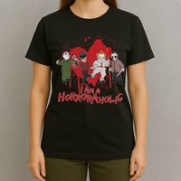 I Am A Horroraholic Funny Halloween T-Shirt