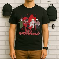 I Am A Horroraholic Funny Halloween T-Shirt