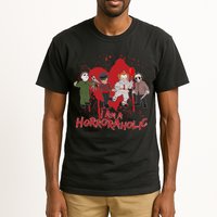 I Am A Horroraholic Funny Halloween Tall T-Shirt