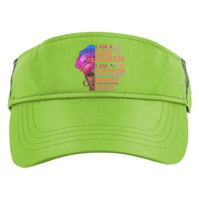 I Am A Leo Queen I Am Stronger Than You Believe Zodiac Adult Drive Performance Visor