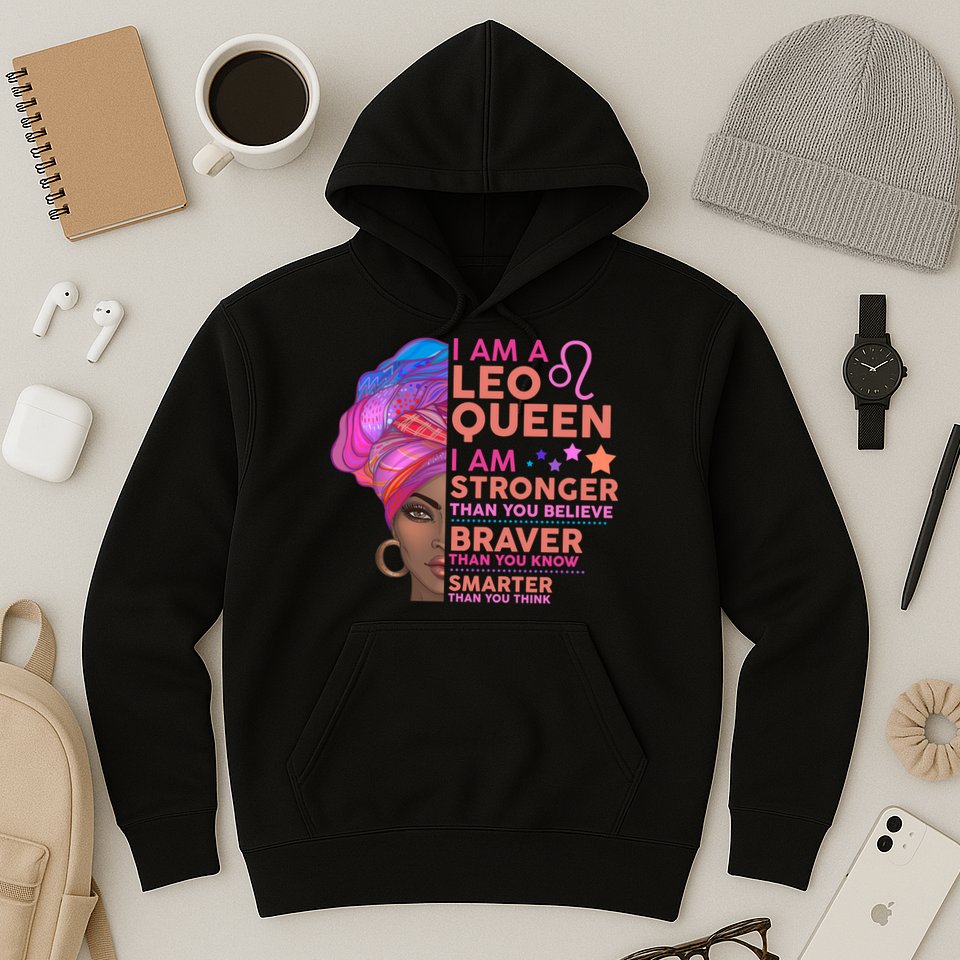 I Am A Leo Queen I Am Stronger Than You Believe Zodiac Hoodie