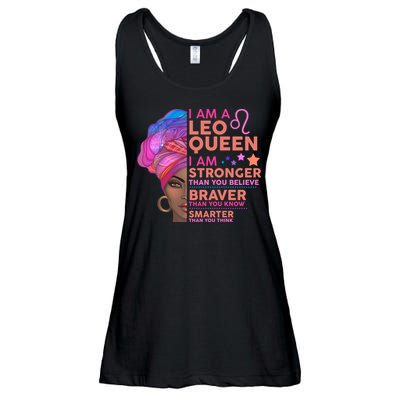 I Am A Leo Queen I Am Stronger Than You Believe Zodiac Ladies Essential Flowy Tank