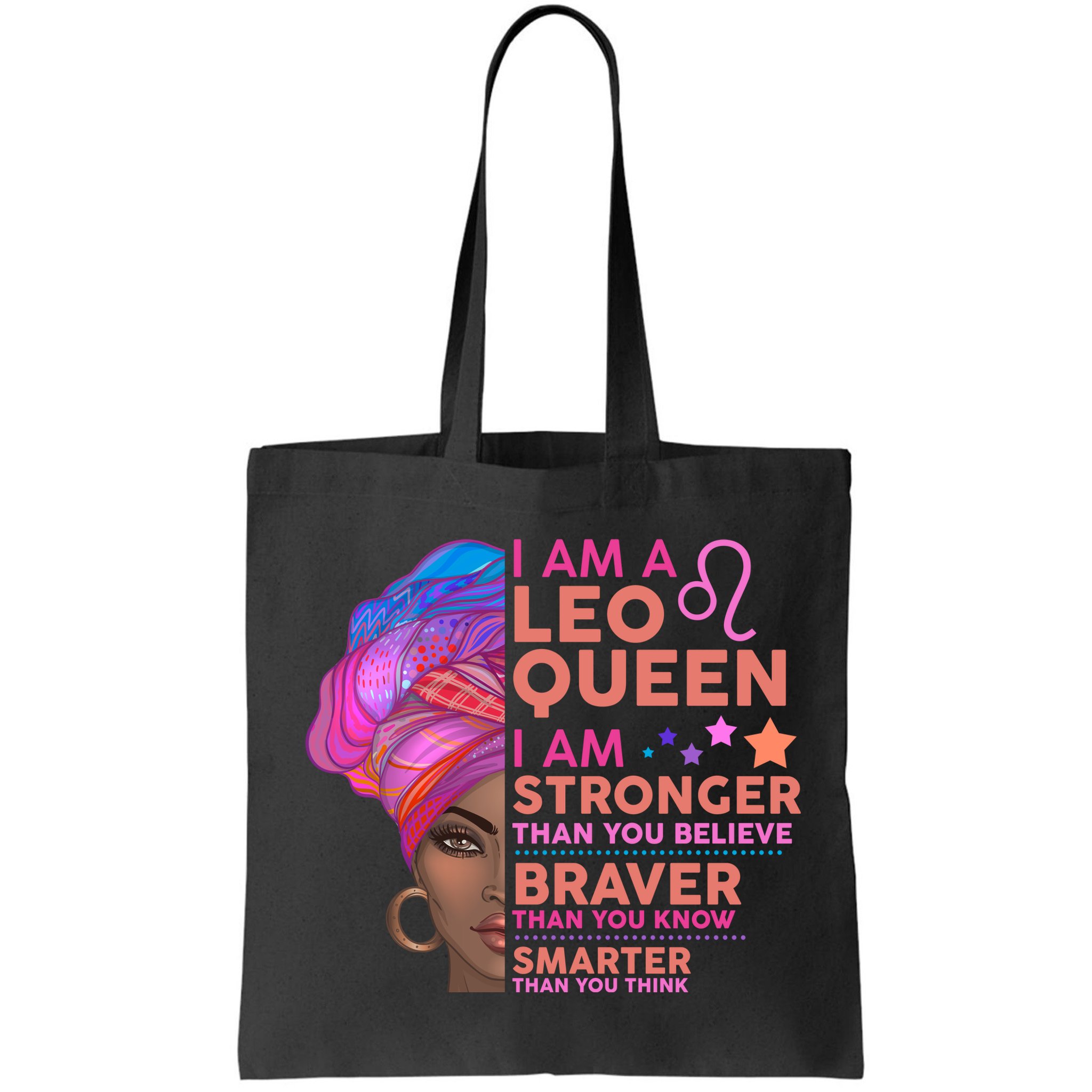 I Am A Leo Queen I Am Stronger Than You Believe Zodiac Bag