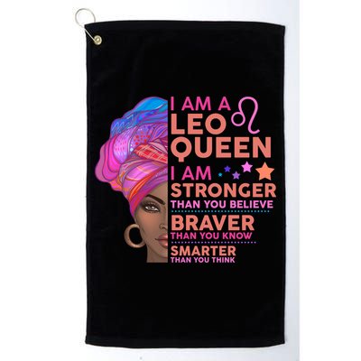 I Am A Leo Queen I Am Stronger Than You Believe Zodiac Golf Towel