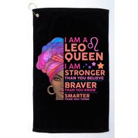 I Am A Leo Queen I Am Stronger Than You Believe Zodiac Golf Towel