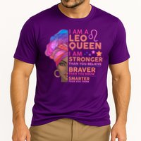 I Am A Leo Queen I Am Stronger Than You Believe Zodiac Cooling Performance Crew T-Shirt