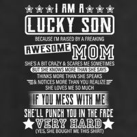 I Am A Lucky Son Funny Awesome Mom 11oz C Handle Ceramic Mug
