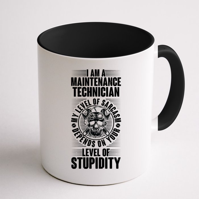 I Am A Maintenance Technician Level Of Stupidity Mug