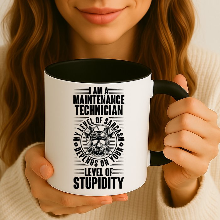 I Am A Maintenance Technician Level Of Stupidity Mug