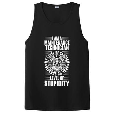 I Am A Maintenance Technician Level Of Stupidity PosiCharge Competitor Tank