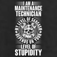 I Am A Maintenance Technician Level Of Stupidity Trucker Hat