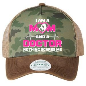 I Am A Mom and A Doctor Nothing Scare Me Legacy Tie Dye Trucker Hat