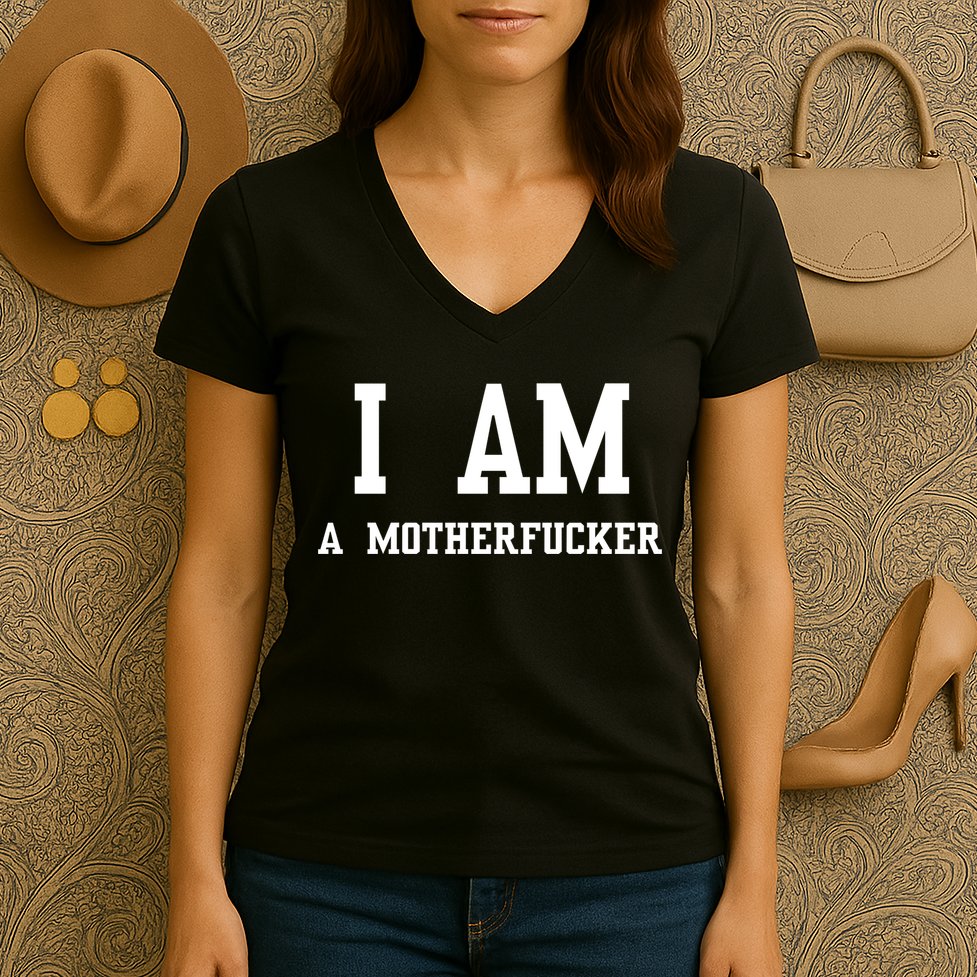 I Am A Motherfucker Women's V-Neck T-Shirt