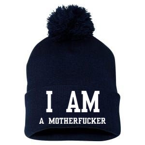 I Am A Motherfucker Pom Pom 12in Knit Beanie