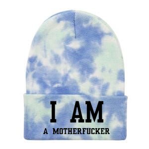 I Am A Motherfucker Tie Dye 12in Knit Beanie