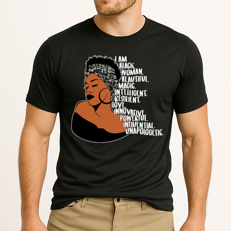 I Am A Proud Black Woman Beautiful Powerful Cooling Performance Crew T-Shirt