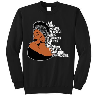 I Am A Proud Black Woman Beautiful Powerful Sweatshirt