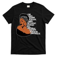 I Am A Proud Black Woman Beautiful Powerful T-Shirt