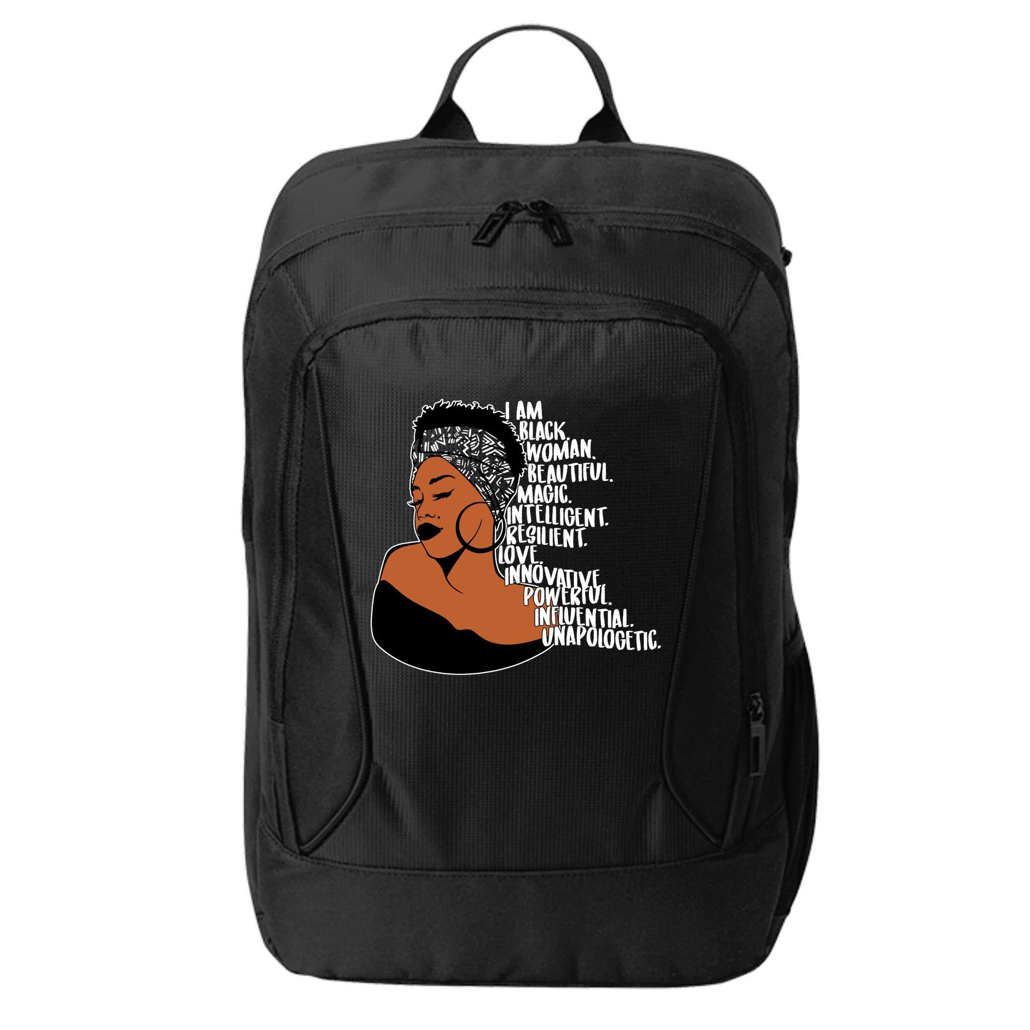 I Am A Proud Black Woman Beautiful Powerful City Backpack