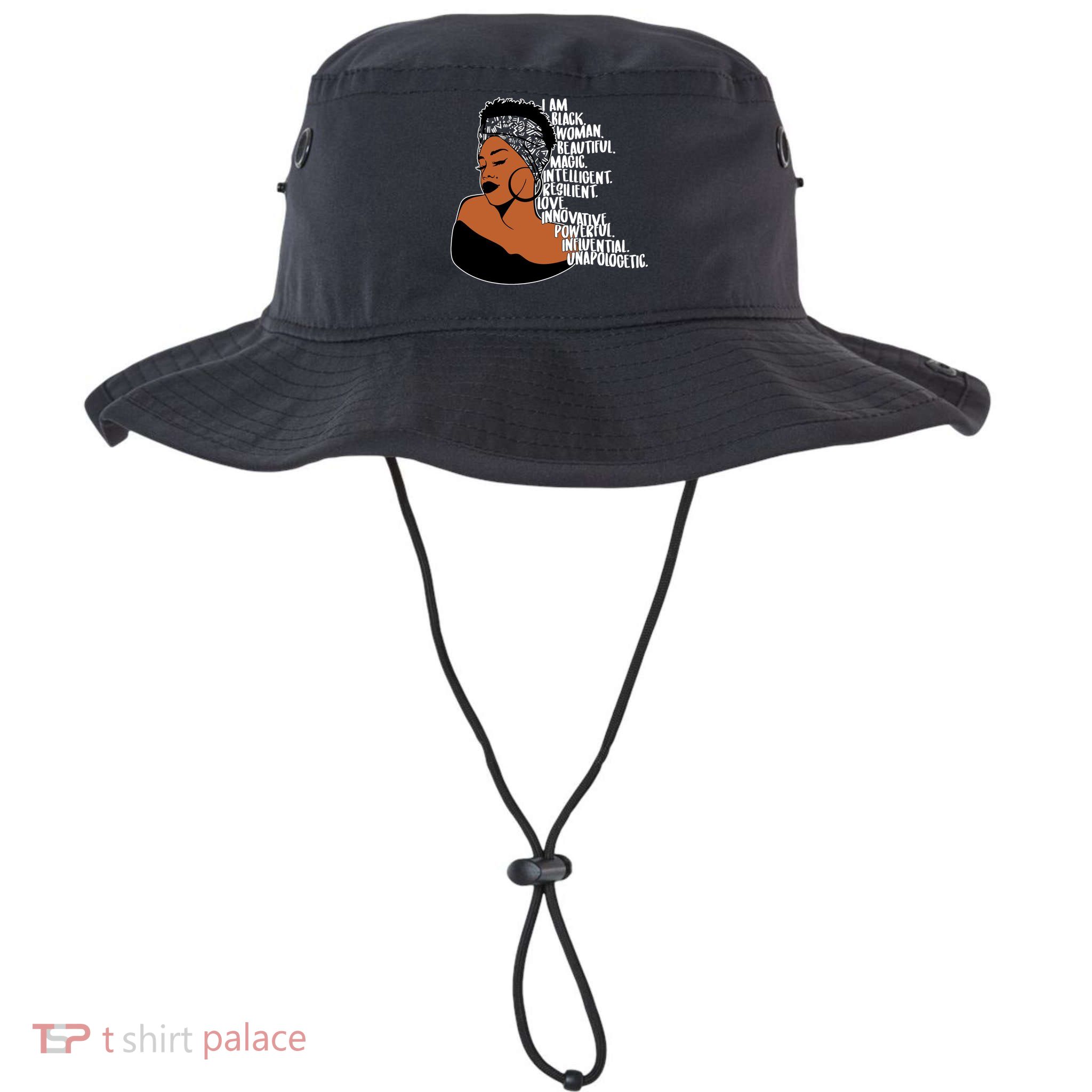 I Am A Proud Black Woman Beautiful Powerful Legacy Cool Fit Booney Bucket Hat