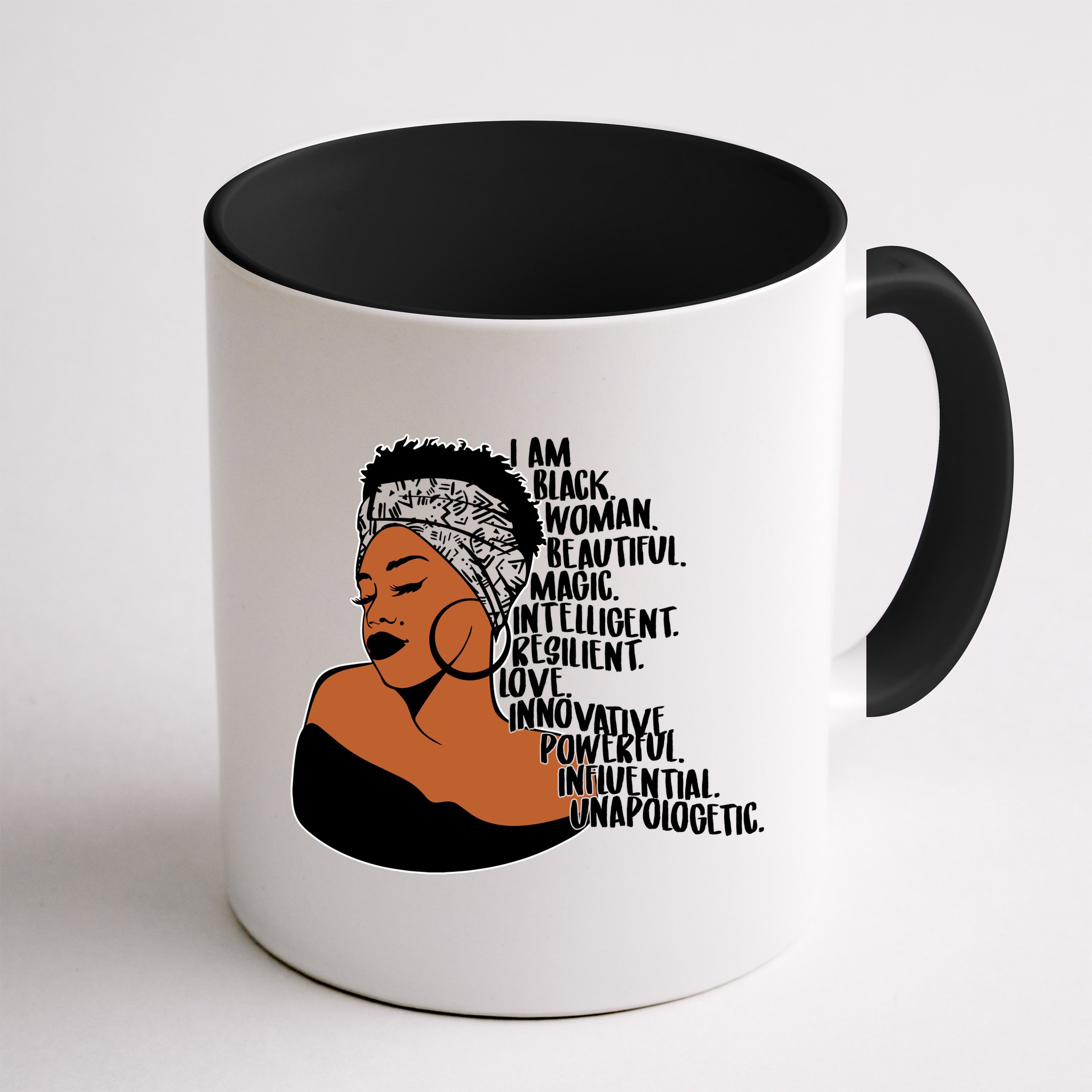 I Am A Proud Black Woman Beautiful Powerful Mug