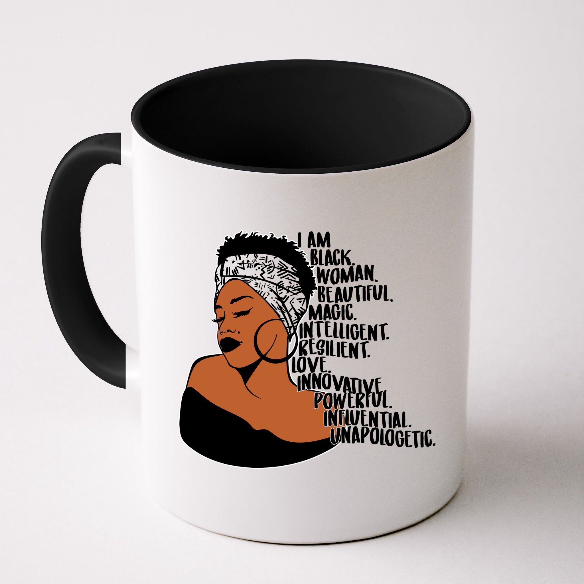 I Am A Proud Black Woman Beautiful Powerful Mug