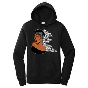 I Am A Proud Black Woman Beautiful Powerful Women's Pullover Hoodie