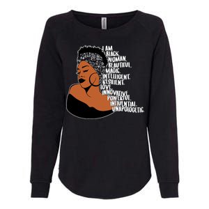 I Am A Proud Black Woman Beautiful Powerful Womens California Wash Sweatshirt