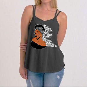 I Am A Proud Black Woman Beautiful Powerful Women's Strappy Tank